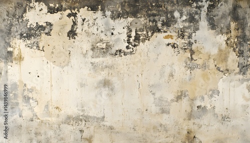 Obraz na płótnie A weathered wall displaying peeling paint and mottled textured surfaces w salonie