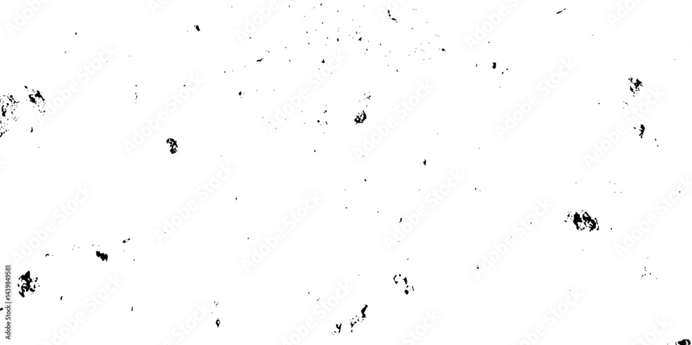 Obraz premium Vector grunge black and white, white paper noise texture distress effect illustration pattern splat background. 