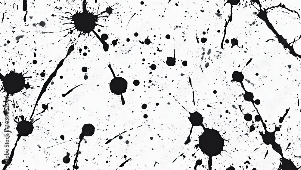 Abstract black ink splatters on white background (1) Abstract black ink splatters on white background (1)
