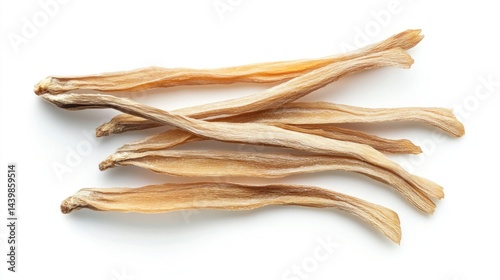 Obraz na płótnie Dried, light-brown, thin strips of plant material w salonie