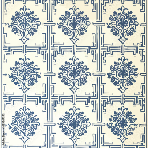 A seamless and repetitive artistic design featuring visually appealing elements arranged in a consistent structure. Suitable for backgrounds, wallpapers, textiles, packaging, and digital projects. The