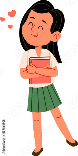 Happy Girl Book Love