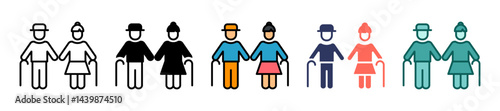 Grandparents multiple icon