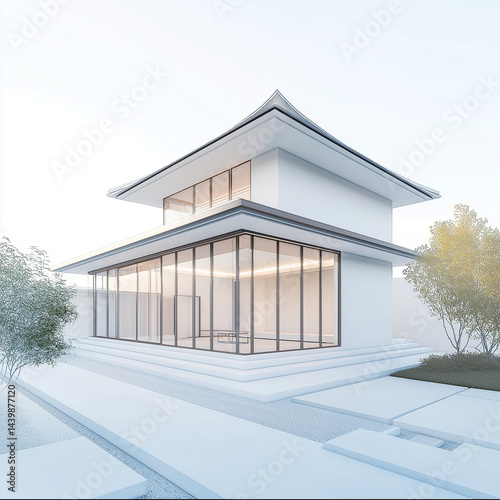Modern minimalist Japanese house