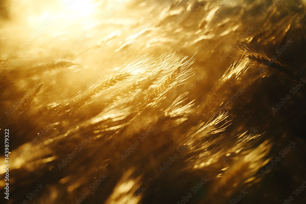 Obraz premium sun shining down in field