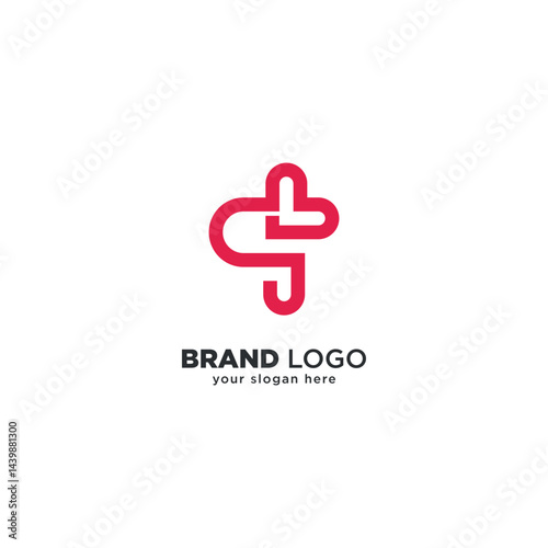 Creative Q Letter Heart Logo - Modern Love Branding Symbol.