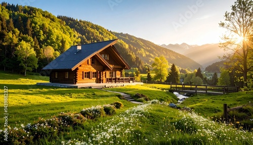 house in the mountains