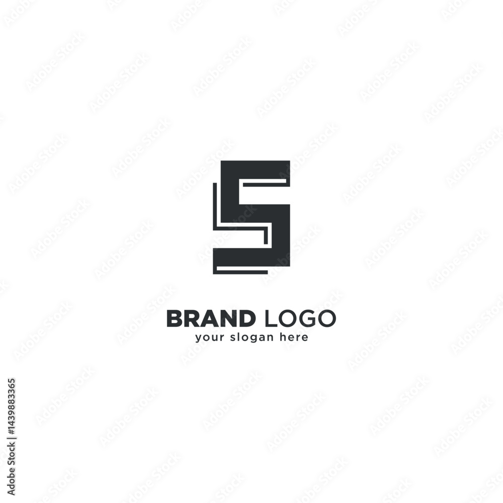 Obraz premium Creative Abstract S Letter Logo Design - Unique Modern Branding Concept.