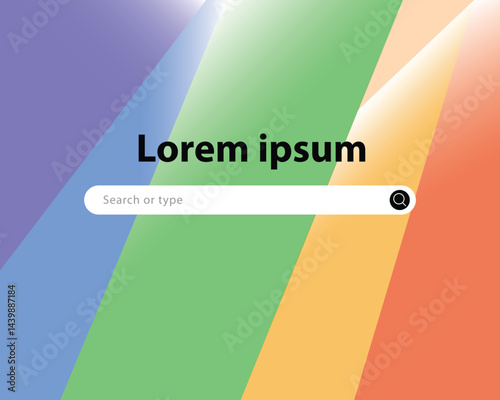 colorful background search engine with gradation. wallpaper, poster and card. background for presentation. vector illustration element