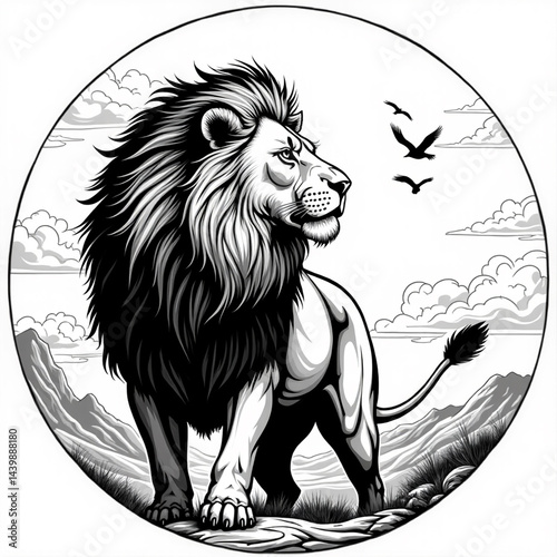 lion vector illustration
