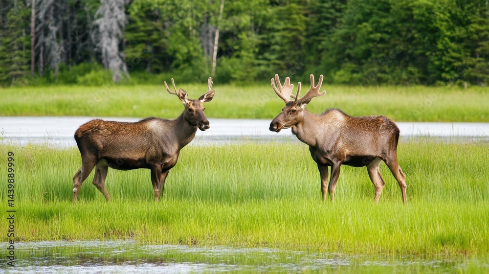 Fototapeta premium Alaskan cruise tour package featuring glacier landscapes and wildlife