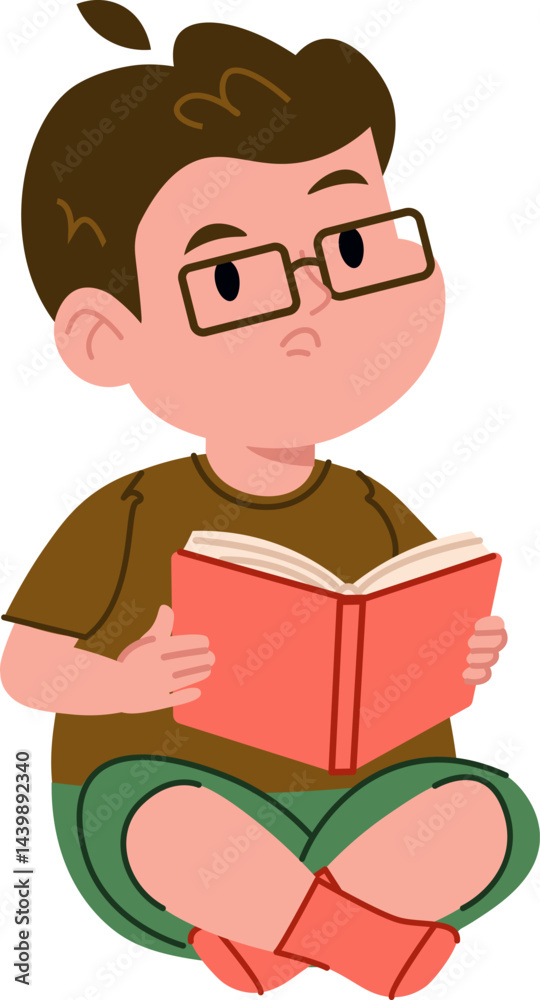 Boy Reading Book Boy Reading Book