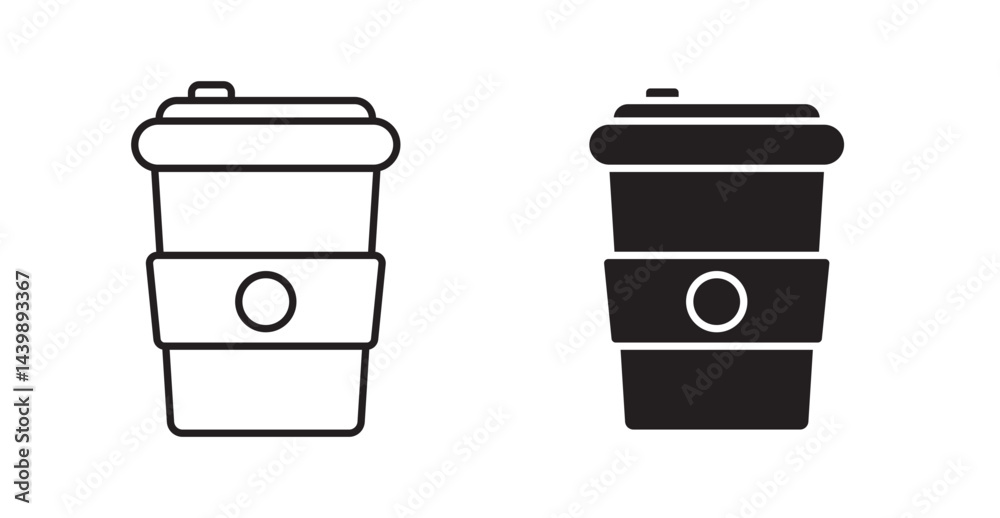 Hot coffee cup icon Hot coffee cup icon