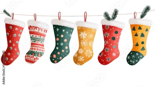 Festive Christmas stockings