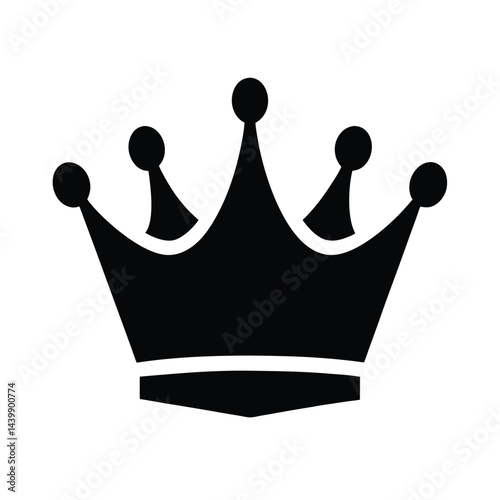Black Crown vector silhouette