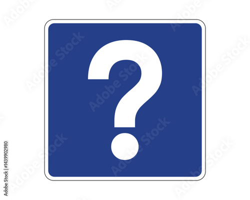 Information Indication Traffic Sign for Providing General Guidance and Assistance – High Quality Vectorial Stock Road Sign