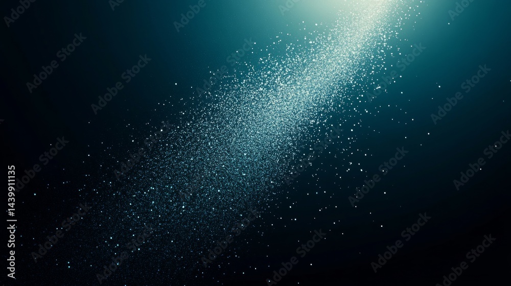 Soothing Teal Green Blue Gradient Background, Glowing Noise Texture, Calm, Tranquility