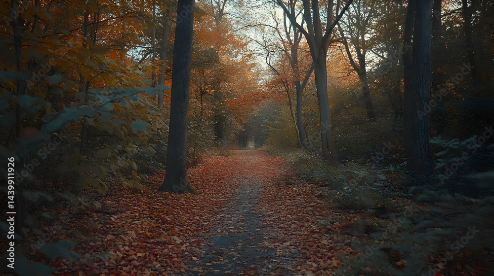 Autumnal Forest Path: A Serene Walk Through Nature's Embrace Autumnal Forest Path: A Serene Walk Through Nature's Embrace