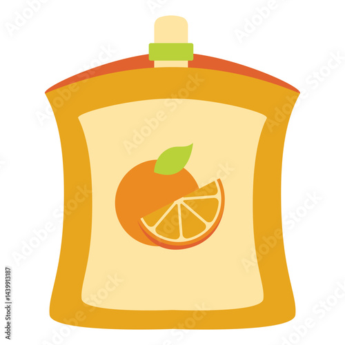 orange yogurt bottle