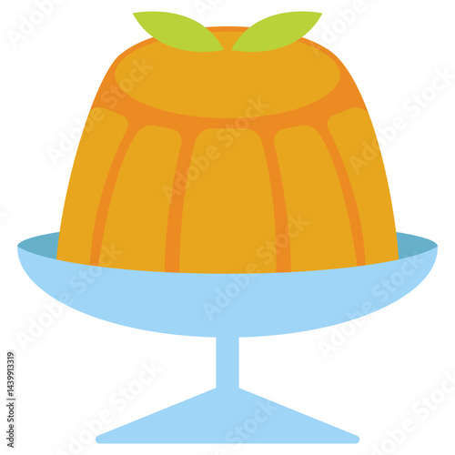 orange jelly illustration
