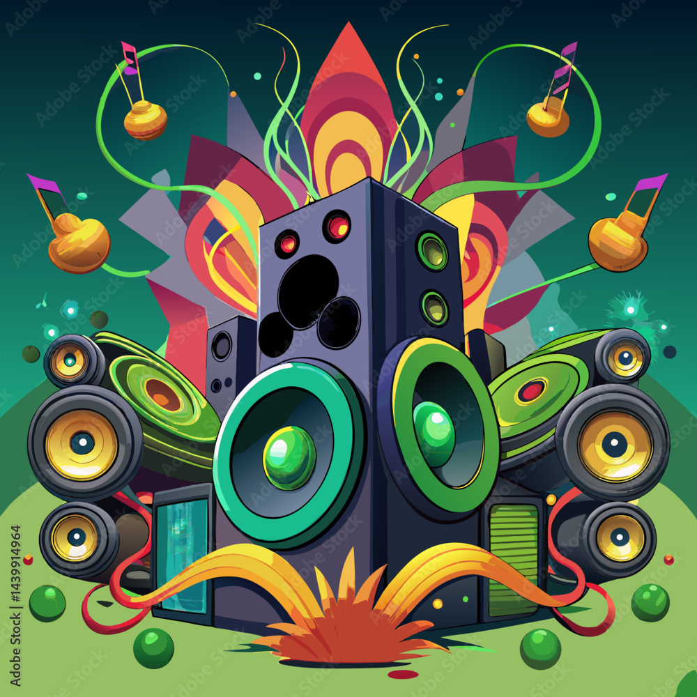 Obraz premium abstract music background