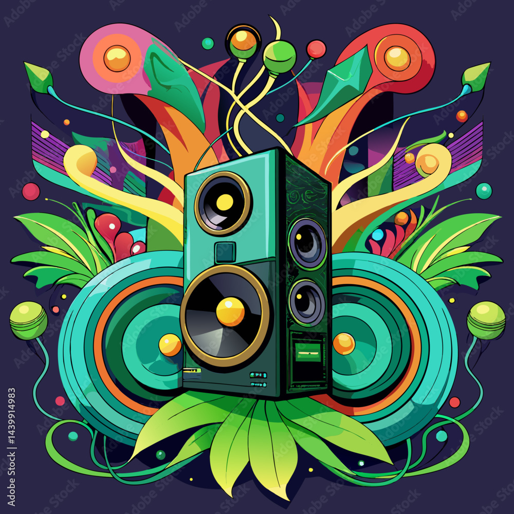 Obraz premium abstract musical background