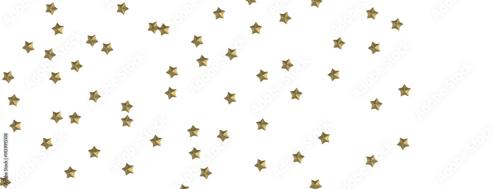 A Shimmering Rainfall: 3D Illustration Depicts a Golden Stars Cascade A Shimmering Rainfall: 3D Illustration Depicts a Golden Stars Cascade