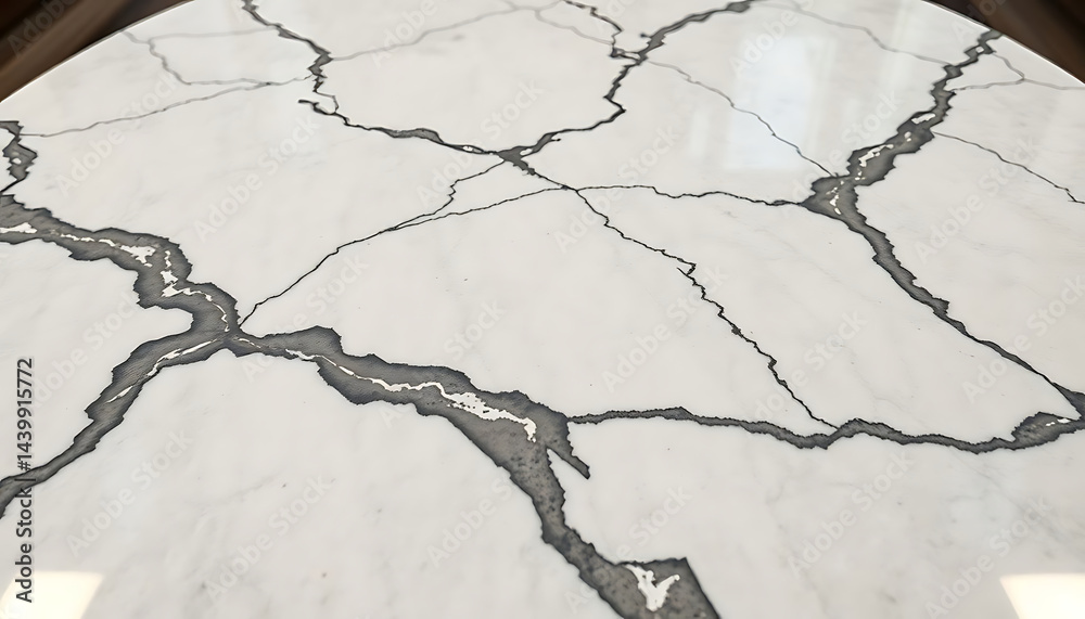 Fototapeta premium marble table top with a marble pattern on it