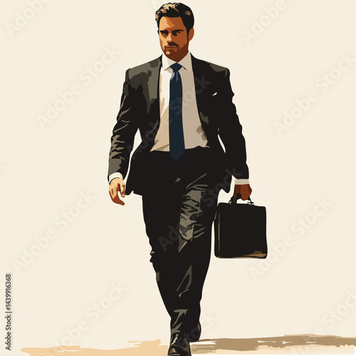 ai1745821270123_31.epsA fashionable young man standing confidently with hands in pockets. He is dressed in a brown overcoat, scarf, white sweater, black pants, and white sneakers. The illustration sho
