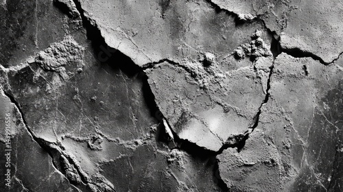 Poorly mixed concrete surface showing map cracking