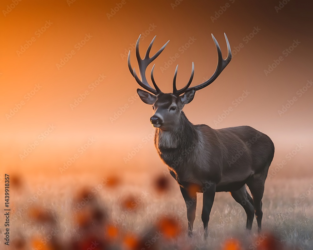 Naklejka premium deer in the forest