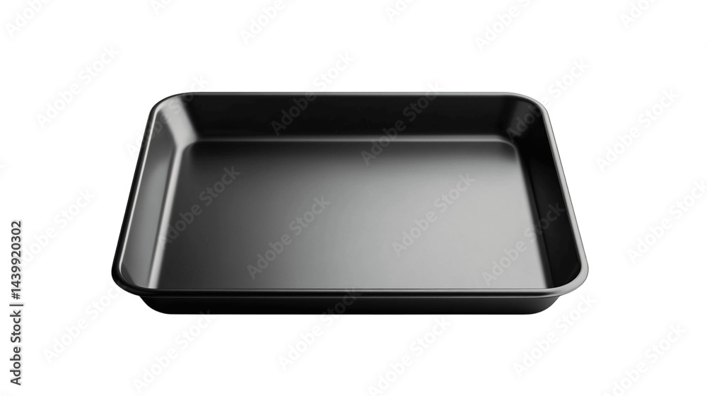 High-resolution image of a single baking tray, centered on white background with no other objects --ar 16:9 High-resolution image of a single baking tray, centered on white background with no other objects --ar 16:9
