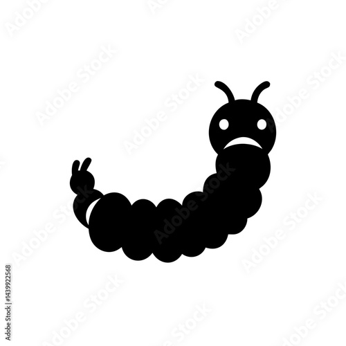 Caterpillar vector cute larva