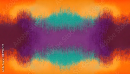 Obraz na płótnie Abstract vibrant color gradients with brushstroke texture create an artistic display w salonie