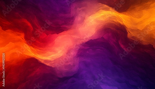 Obraz na płótnie An abstract swirling depiction of colorful layered cloud formations w salonie