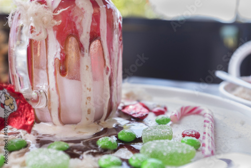 Delicious christmas super shake treat