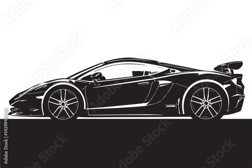 Car Side Profile – Elegant Illustration