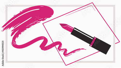 vector illustration of a lipstick