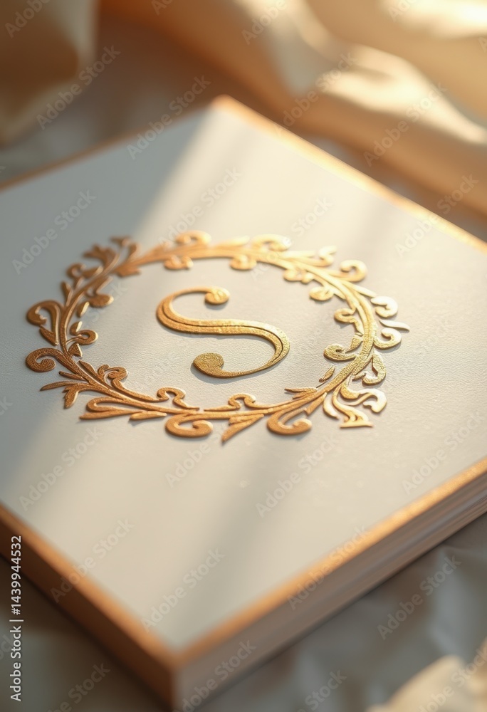 elegant customized monogram embossed rich textured paper background luxury design personalized stationery, artistic, print, pattern, lettering, graphic, symbol
