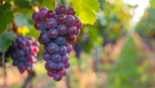 purple grape garden, close up