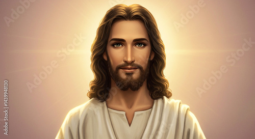Close-Up Portrait of Jesus ...