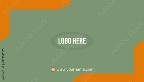 Set of modern Double-sided creative business card vector design