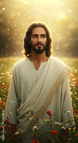 Jesus Christ Walking in a F...