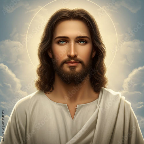 Serene Portrait of Jesus Ch...