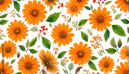 Soft pastel floral illustration featuring blooming flowers on a white background. Perfect for spring designs, wedding invites, or nature-inspired projects.