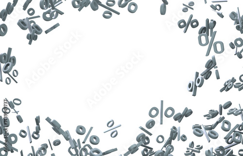 Blurred sale background. 3d