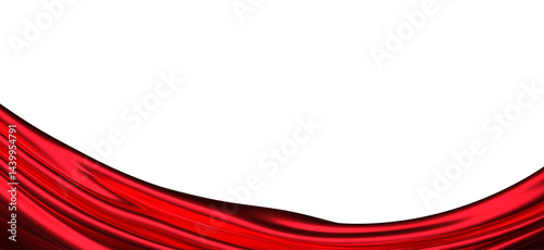 Abstract red cloth swaying ...