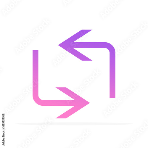 Free Download refresh icon, colored flat vector. modern and minimalist design. - GFXLoad