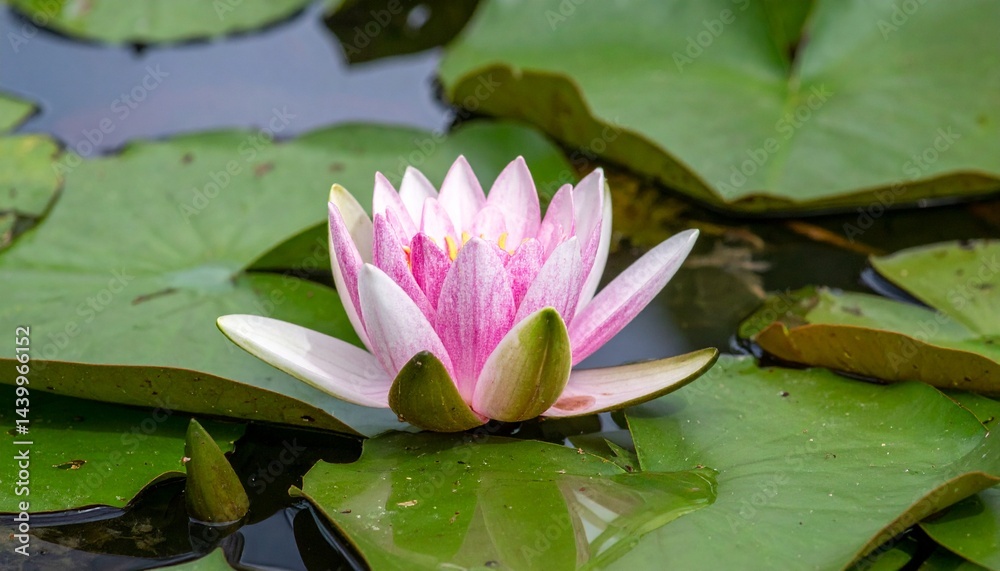 Fototapeta premium water lily on the pond