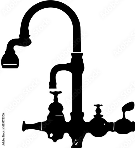 faucet with water drop